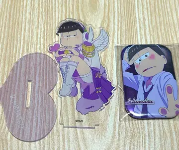 오소마츠 6쌍둥이 이치마츠 아크릴 스탠드 캔뱃지 천사 아이돌 벽치기