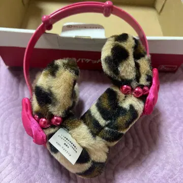 디즈니 미니 레오파드 무늬 귀도리