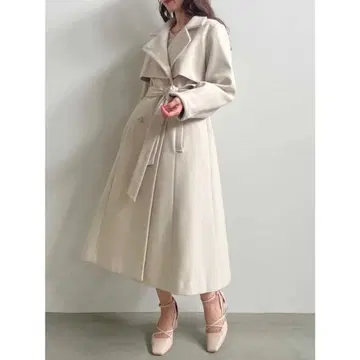 dazzlin 2way 컬러 레이디 코트 아이보리