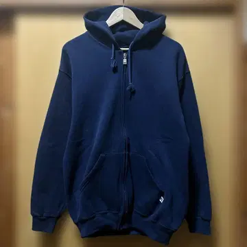 90s RUSSELL ATHLETIC zip-up blank hoodie