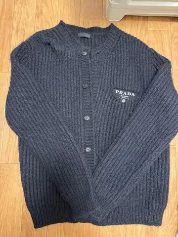 다크 그레이 리브 가디건