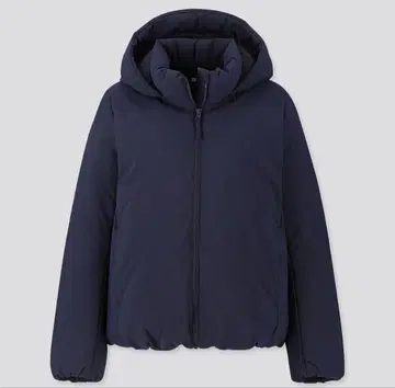 하이브리드 다운 후드티 네이비 S UNIQLO
