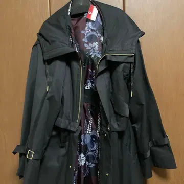 후리후 밤하늘 고양이 패턴 코트