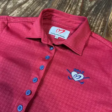 MASTER BUNNY EDITION 여성용 골프 피케 셔츠 빨간색