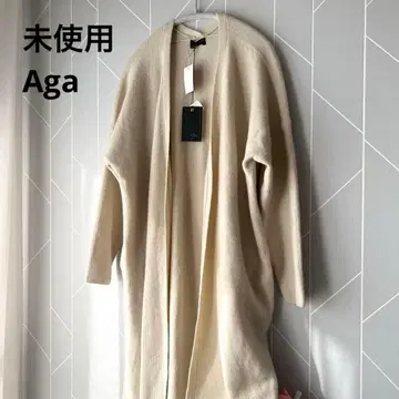 미사용 Aga 롱 가디건 폭스 혼방 야마다야 루즈 free