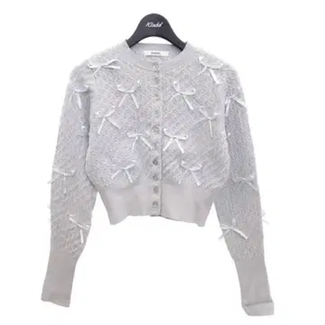 리본 모티브 가디건