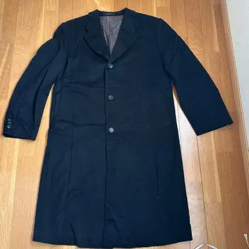 Ermenegildo zegna 오더 캐시미어 코트 블랙