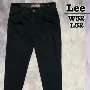 Lee 치노 팬츠 코튼 팬츠 블랙 검정 W32 L32 멕시코제 구제 의류