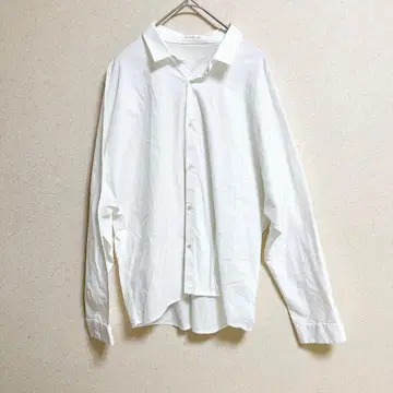 새상품급 갤러리 바이 돌먼 셔츠 블라우스 화이트 카라 부착 투모로우랜드