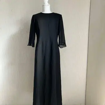 LILYBURN 도쿄 소와르 블랙 포멀 롱 원피스 11호