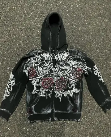 [ 즉시 구매 가능 ] 리메이크 페인트 후드티