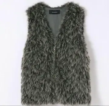 MIX 컬러 퍼 베스트 지나시스 미사용 새상품 이번 시즌 신상