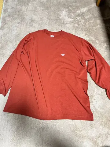 단톤 원포인트 로고 쿨 넥 롱 T