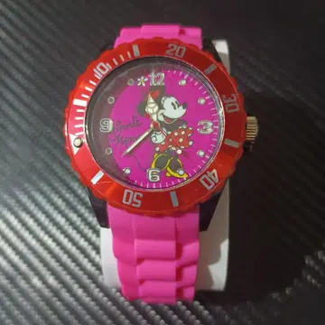 Disney 미니 마우스 손목시계 핑크