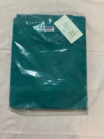 미사용 새상품 더블 웍스 헤비 웨이트 롱 슬리브 터콰이즈 L