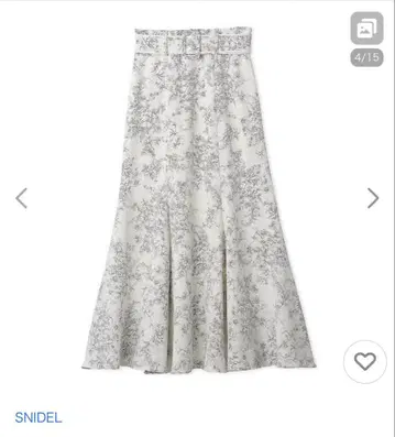 snidel Sustaina 패널 바리에 스커트 플레어 스커트