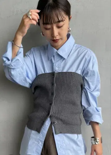 nenom/네놈 멀티WAY 프론트 버튼 리브 니트 뷔스티에