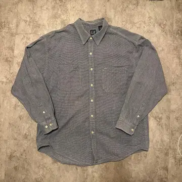 올드 GAP 그레이 코튼 긴팔 셔츠