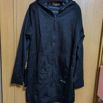 블랙 풀 집업 후드 부착 마운틴 후드티