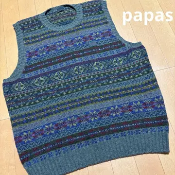 파파스 Papas 니트 베스트 L