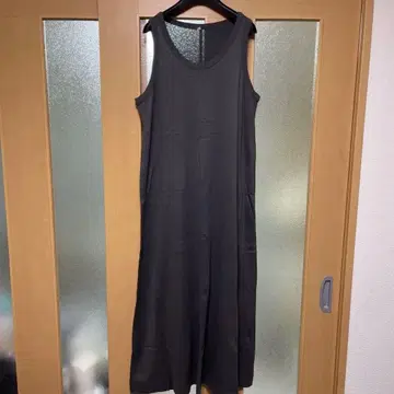 무인양품 MUJI LABO 린넨 코튼 롱 원피스 XL