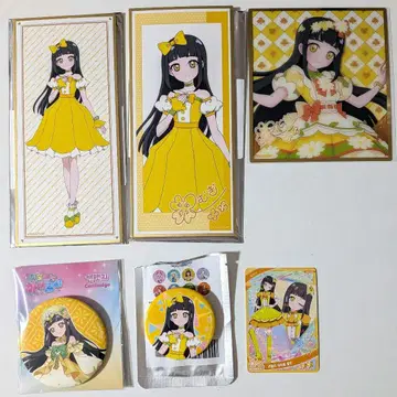 비밀의 아이프리 츠무기 굿즈세트 한국 캔뱃지 색지