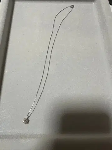 플라티나 목걸이 각인 있음 다이아