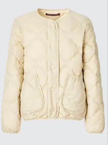 UNIQLO 코토니에 크림색 울트라 라이트 다운 자켓