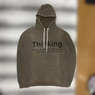 Bershka Thinking 후드티 usL 사이즈 카키