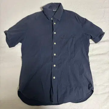D&G 네이비 반팔 셔츠 archive 00s