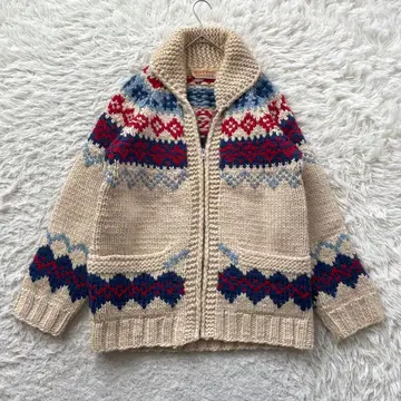 SILVER STONE 올 패턴 두꺼운 긴팔 카우친