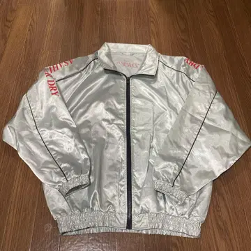 초레어 아사히 슈퍼 드라이 실버 자켓 블루종 F 구제 의류 테크