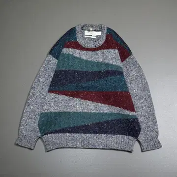 90s 아일랜드제 유로 빈티지 네프 울 니트 핸드메이드 그랑파코어