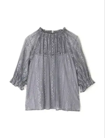 JILL by JILLSTUART 레이시 프릴 넥 블라우스