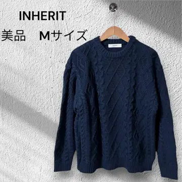 [ 거의 미사용 ] 인헤릿 남성용 니트 스웨터 사이즈 M 네이비 도톰