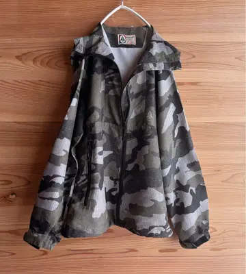 남성용 WOODS CANADA [우즈 캐나다] 카모 패턴 마운틴 후드티