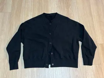 relume 블랙 긴팔 가디건