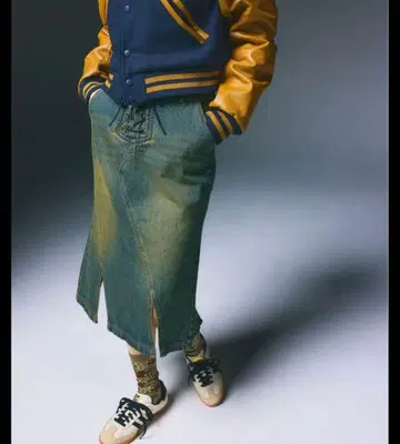 X-girl 엑스걸 데님 타이트 스커트