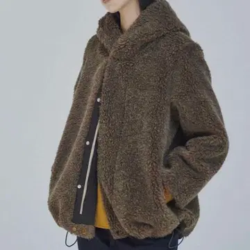 2022 팔라스 팰리스 울 알파카 보아 블루종 후드 부착 자켓