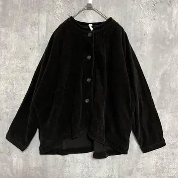 cloudnine 노카라 코듀로이 오버 사이즈 자켓