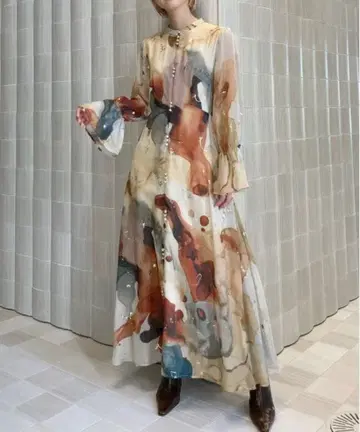 Ameri INK ART DRESS M 사이즈