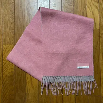 [미사용 새상품] 슬로브 이에나 캐시미어 혼방 울 머플러 핑크 그레이