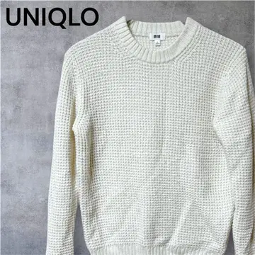 [ UNIQLO ] 유니클로 (S) / 남성용 와플 크루넥 스웨터