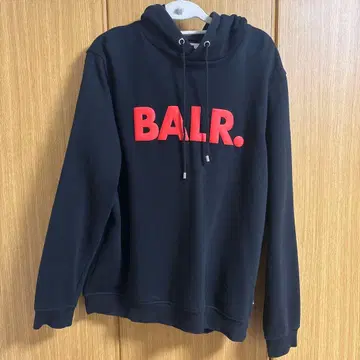 BALR. 블랙 후드 부착 후드티