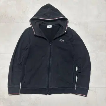 라코스테 크롭 풀 집업 후드티 후드티 블랙 블랙 프리미엄 후드티