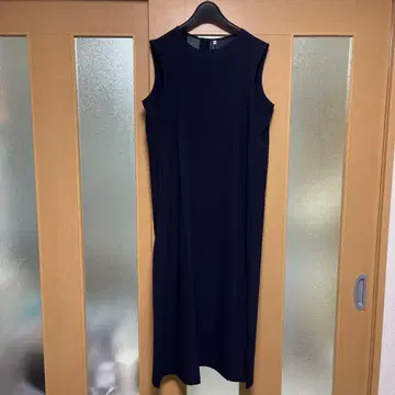 무인양품풍 통기성 스트레치 축구 슬리브리스 원피스 네이비 XL