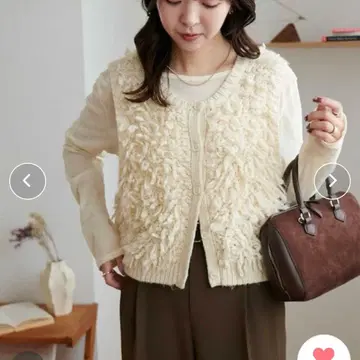 DISCOAT 루프얀 전후 2WAY 베스트 아이보리