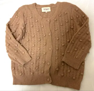 YMC 니트 가디건 카멜