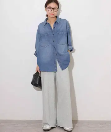 JOURNAL STANDARD relume 와이드 스웨트 팬츠 그레이