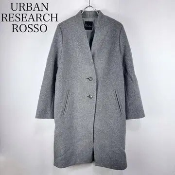 어반리서치 로쏘 프리 사이즈 울 V넥 노카라 코트 그레이